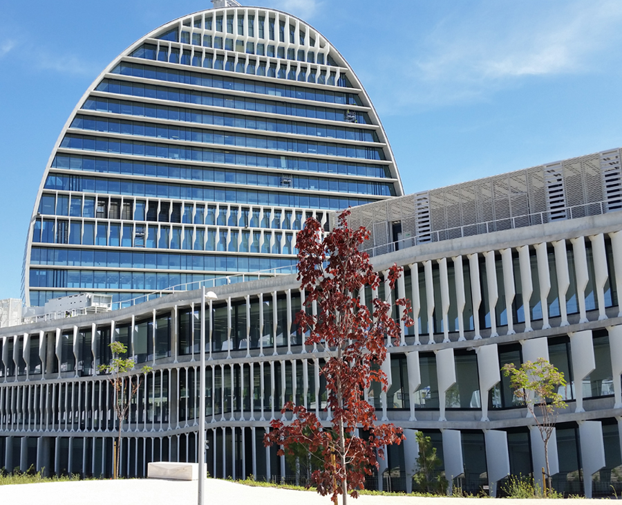 Instalación de Rainplus en edificio BBVA de Madrid Instalación de Rainplus en edificio BBVA de Madrid